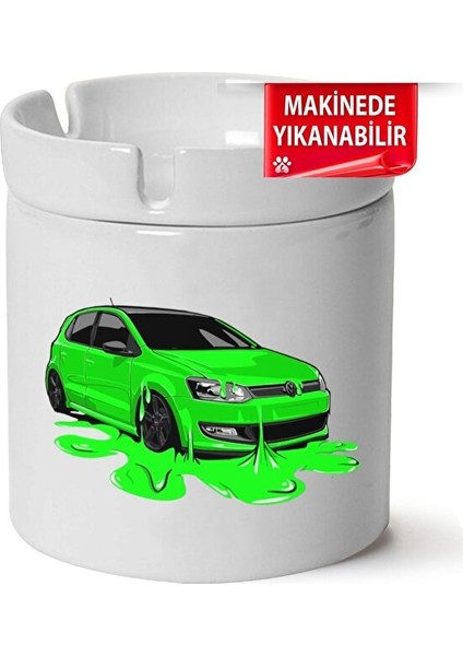 Vw Polo Mk5 Baskılı Porselen At-Söndür Küllük (Kl-Otmbl-Vw)