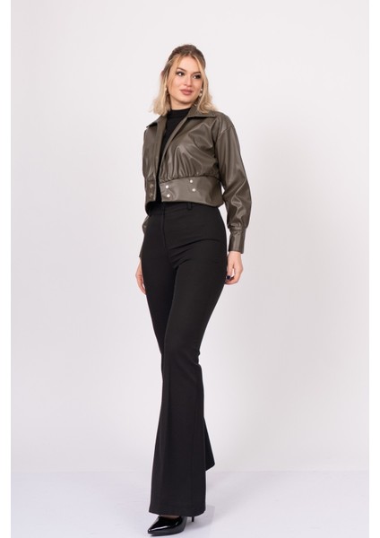 Chromeedge Asymmetric Leather Blouse – 7759 fiyatları