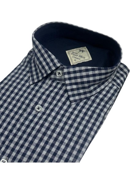 Klasik Geniş Kesim Ekoseli Flanel Çift Cepli Uzun Kollu Erkek Gömlek fiyatları