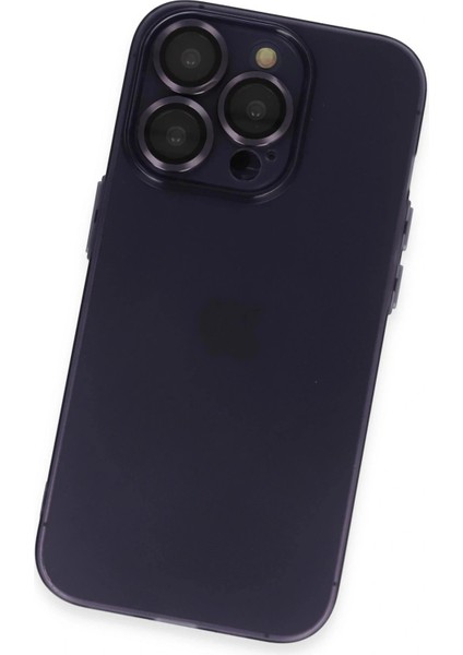 iPhone 14 Pro Max Kılıf Luko Lens Silikon - Derin Mor modelleri