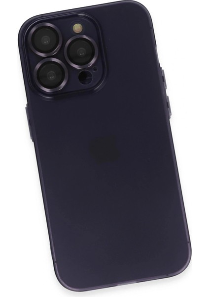 iPhone 14 Pro Max Kılıf Luko Lens Silikon - Derin Mor fırsatları