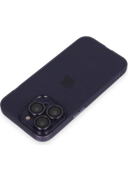 iPhone 14 Pro Max Kılıf Luko Lens Silikon - Derin Mor indirimleri