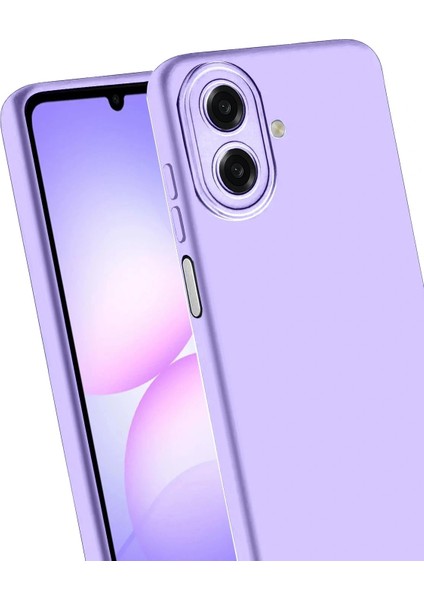 Samsung Galaxy A07 First Silikon - Lila modelleri