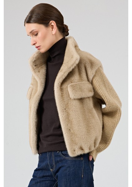 Cortina Kadın Bej Kısa Teddy Mont 25WGP5312FX fırsatları