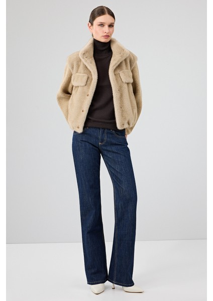 Cortina Kadın Bej Kısa Teddy Mont 25WGP5312FX