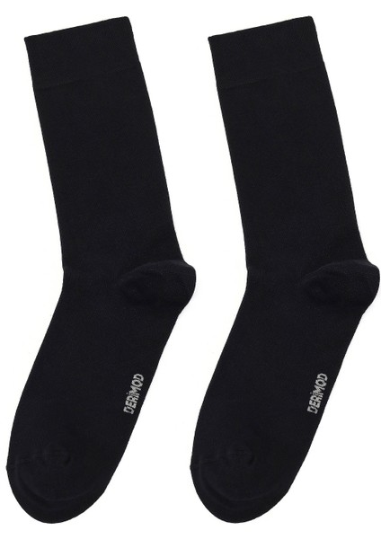 Erkek Siyah Bambu Uzun Çorap 000A2C35106F