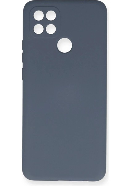 Oppo A15 Kılıf Nano Içi Kadife Silikon - Gri