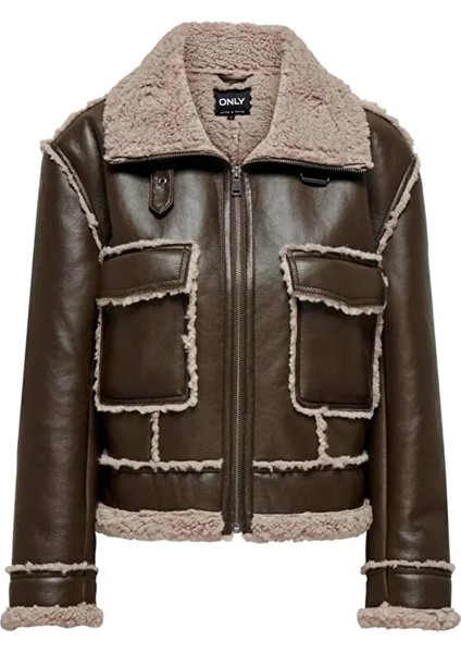 15325920 Kadin Deri Ceket - Kahverengi fiyatları