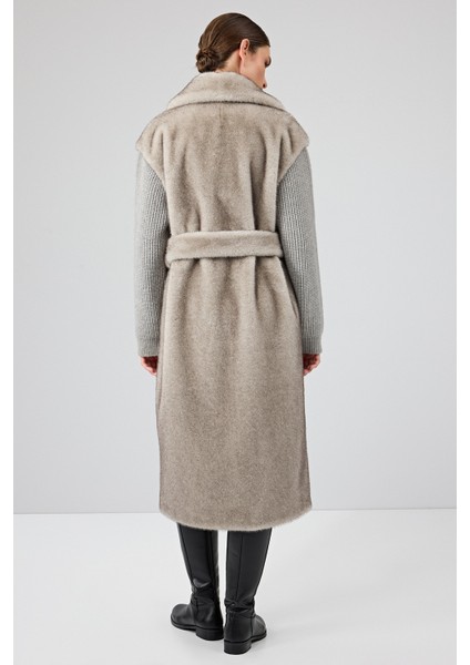 Mirage Kadın Gri Teddy Kaban 25WGP5310FX