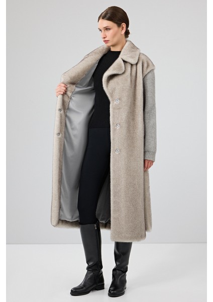 Mirage Kadın Gri Teddy Kaban 25WGP5310FX