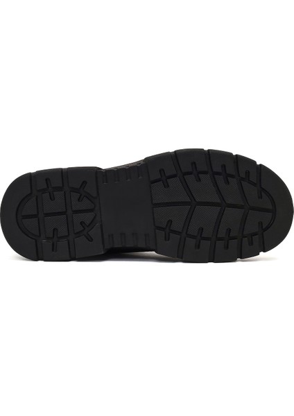 Erkek Siyah Bağcıklı Fermuarlı Nubuk Deri Casual Bot 25WFD6426V3 indirimleri