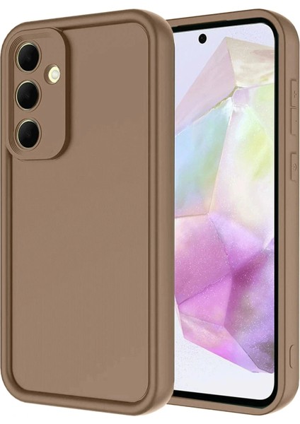 Samsung Galaxy A17 5g Viera Silikon - Kahverengi