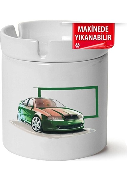 Skoda Octavia A4 Baskılı Porselen At-Söndür Küllük