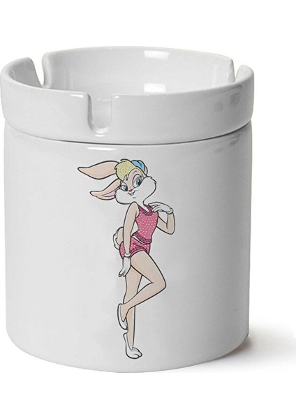 Lola Buny Baskılı Porselen Küllük Makinede Yıkanabilir