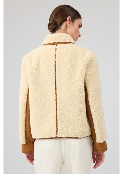 Samoens Kadın Bej Kısa Teddy Mont 25WGP5313FF fırsatları
