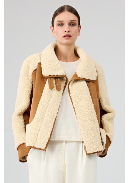 Samoens Kadın Bej Kısa Teddy Mont 25WGP5313FF indirimleri