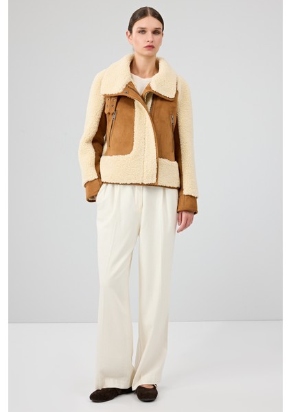 Samoens Kadın Bej Kısa Teddy Mont 25WGP5313FF