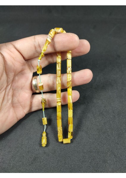 Mehmet Mercan Usta Eseri Bilek Boy (Küçük Boy) Ok Gibi Kesme Sıkma Kehribar Sertifikalı 8700