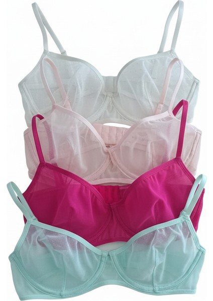 Kadın Tül Transparan Balenli Sütyen BB2055