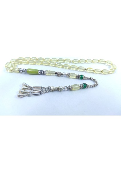 Şevket Alkan Usta Eseri Gümüş Nakkaş Işlemeli Sıkma Kehribar Sertfikalı 8729