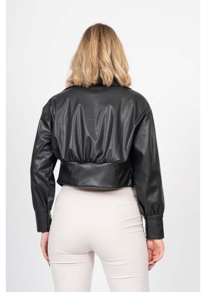 Chromeedge Asymmetric Leather Blouse – 7759 fiyatları