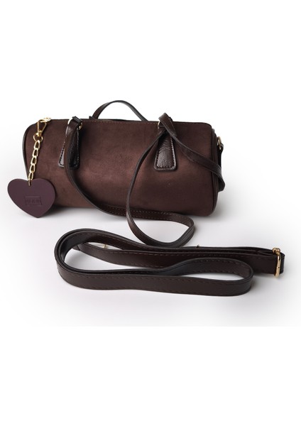 Moon Lumira Omuz Çantası Süet Kahve fiyatları