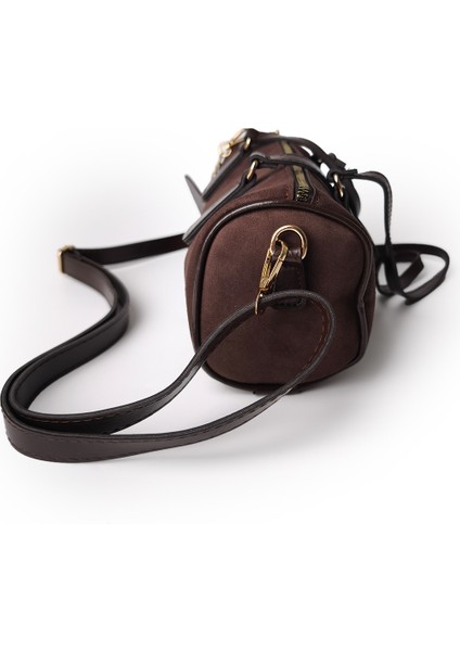 Moon Lumira Omuz Çantası Süet Kahve indirimleri