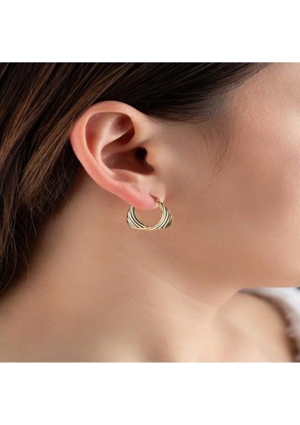 14 Ayar Altın Burgulu Tekli Fiyonk Küpe fiyatları