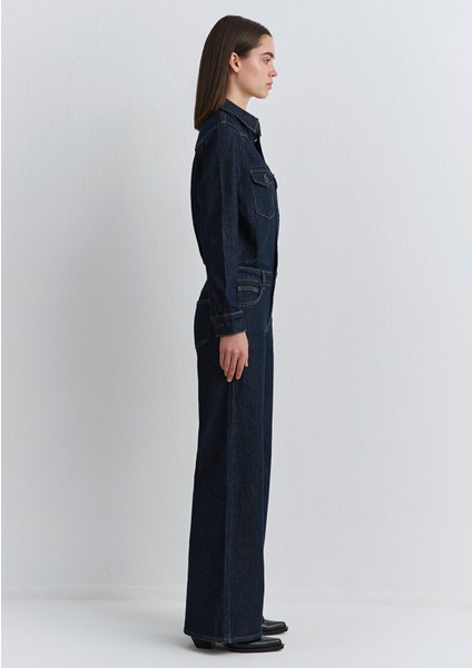 Sylvie Classic Denim Koyu Mavi Jean Tulum 1011018-91362