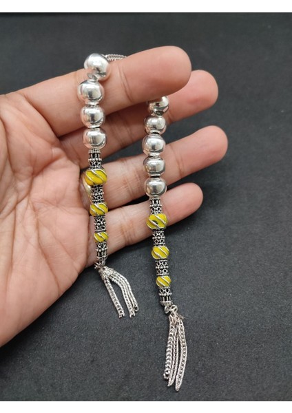 Düşük Ayar Gümüş Tesbih Çift Parça Nakkaş Imame Zaza Model Sertifikalı 8699 fırsatları