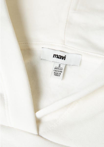 Mickey Mouse Baskılı Ekru Sweatshirt 1S10466-80194