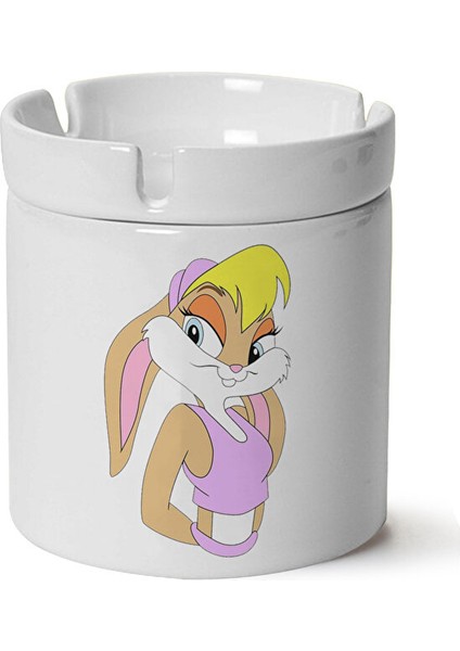 Lola Buny Baskılı Porselen Küllük Makinede Yıkanabilir