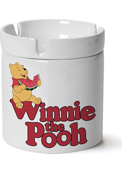 Winnie The Pooh Baskılı Porselen Küllük Makinede Yıkanabilir