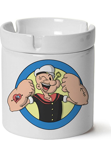 Temel Reis Baskılı Porselen Küllük Makinede Yıkanabilir