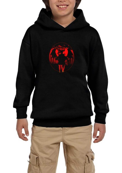 Diablo Iv Lilith Is Waiting Siyah Çocuk Kapşonlu Sweatshirt