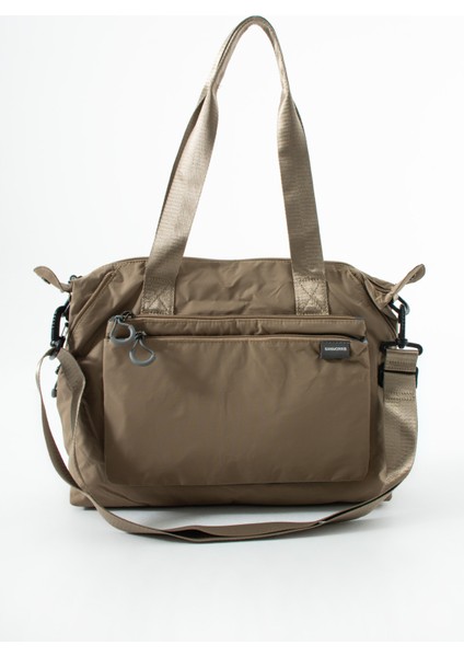 Genişleyebilir Yan Fermuarlı Paraşüt Kumaş Ayarlanabilir Omuz Çantası