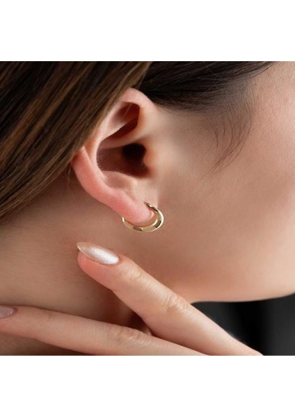 14 Ayar Altın Mini Boy Tekli Heleni Küpe 0,5 cm fiyatları