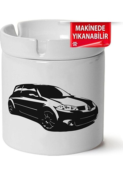 Megane Rs R26 Baskılı Porselen At-Söndür Küllük (Kl-Otmbl-Rnlt)