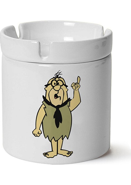 Bay Slate Baskılı Porselen Küllük Makinede Yıkanabilir