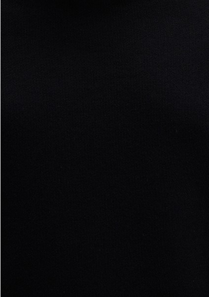 Yarı Fermuarlı Dik Yaka Siyah Sweatshirt 1S10434-900