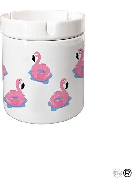 Pembe Flamingolar Porselen Küllük