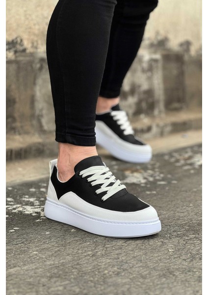 WG162 Beyaz Siyah Ortopedik Taban Erkek Casual Ayakkabı fiyatları