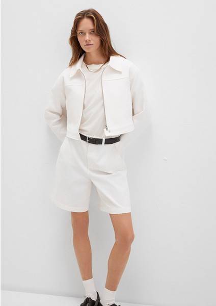 Ekru Kısa Ceket 1110770-70057