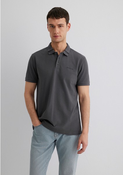 Antrasit Polo Tişört 0612651-80106