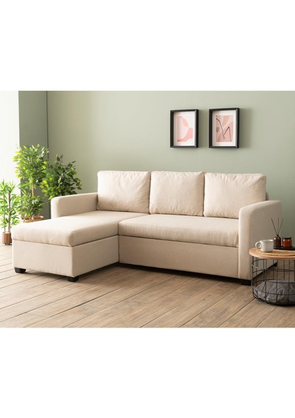 Kado Yataklı Köşe Koltuk Takımı - Keten Krem fiyatları