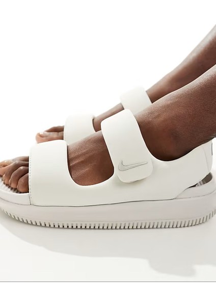 Calm Womens Cream Sandals Soft Bantlı Krem Kadın Sandalet