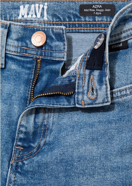 Azra 90lar Indigo Mavisi Jean Pantolon 7010510-88228