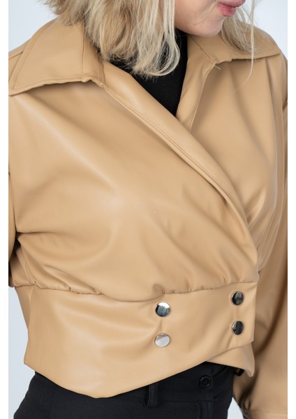 Chromeedge Asymmetric Leather Blouse – 7759 fiyatları