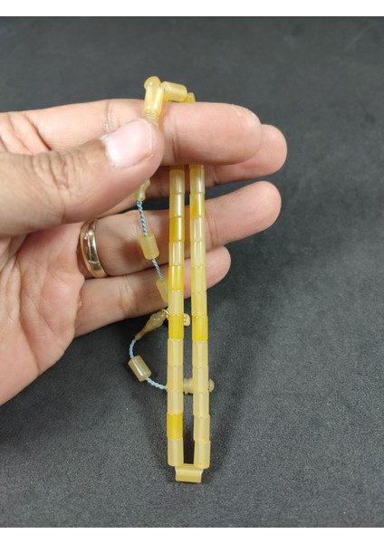 Mehmet Mercan Usta Eseri Bilek Boy (Küçük Boy) Ok Gibi Kesme Sıkma Kehribar Sertifikalı 8702