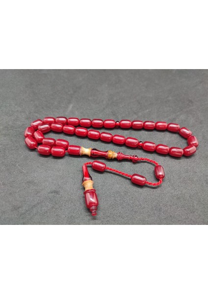 Emine Reşvani Usta Eseri Imame Hitame Eski Katalin Inci Siyahı Sıkma Kehribar Sertifikalı 8736